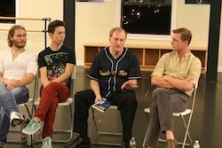 Walter G. Meyer (third from left) leads a panel discussion on bullying