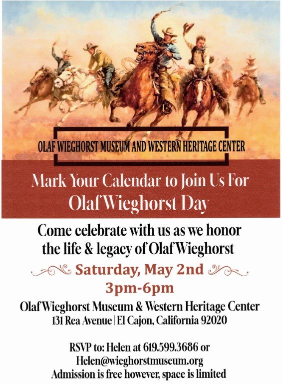 Celebration of Olaf Wieghorst in downtown El Cajon on May 2