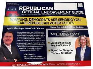 State Republican Party sends cease and desist letter to Carl DeMaio and Reform California over “unlawful and deceptive” voter guide mailers and website