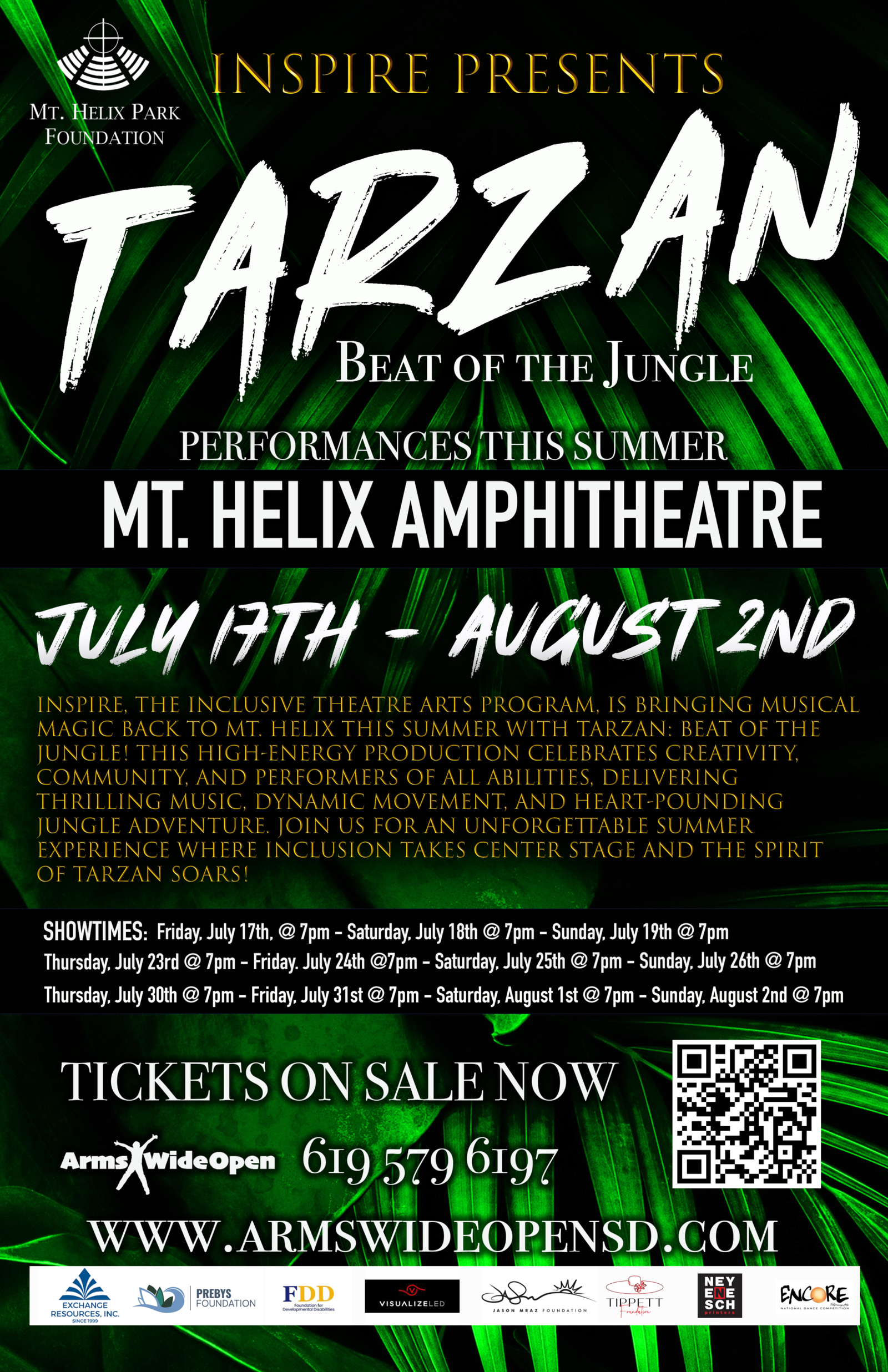 Mt. Helix Park hosting inclusive ‘Tarzan – The Beat of the Jungle’ performances in July and August